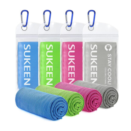 Sukeen- 4 Pack Cooling Towel, Ice Towel for Sport, Workout, Camping